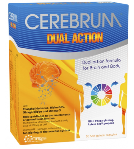 Cerebrum Dual Action - 30 Cápsulas - Natiris